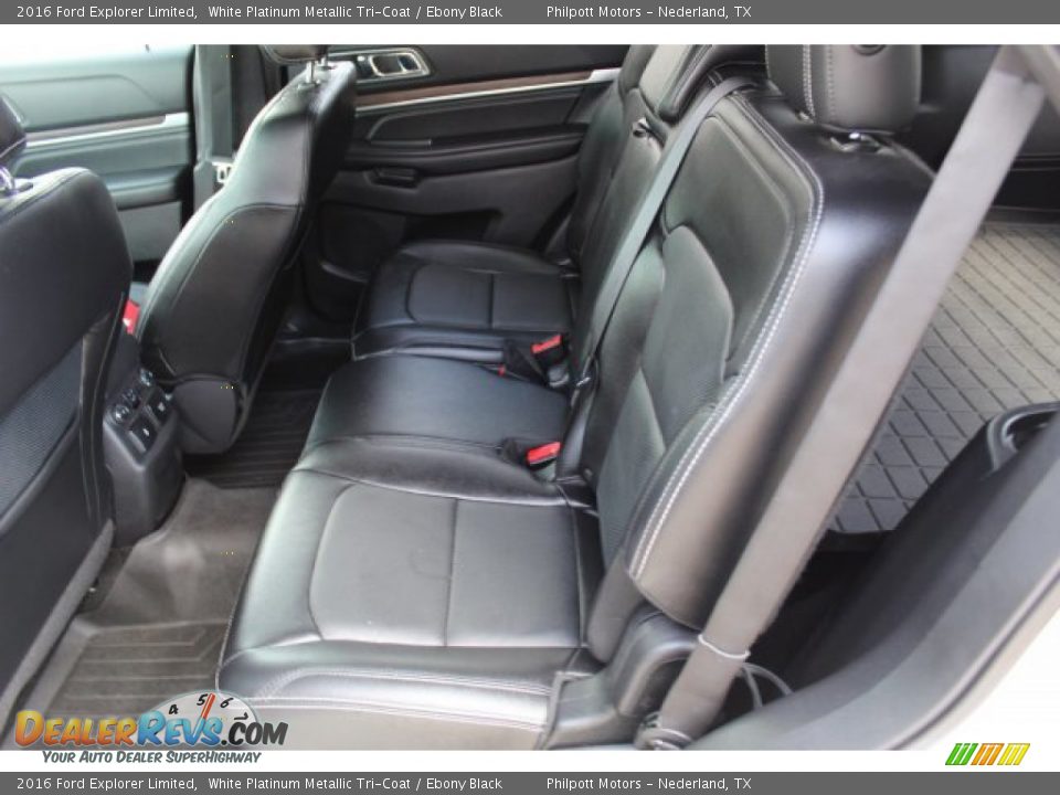 2016 Ford Explorer Limited White Platinum Metallic Tri-Coat / Ebony Black Photo #22