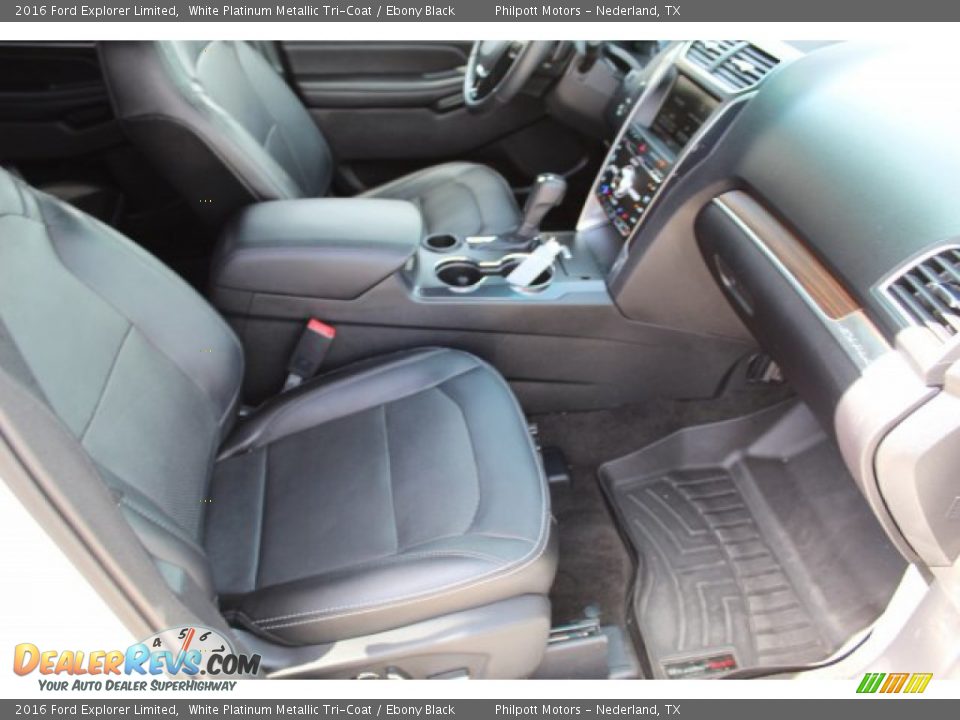 2016 Ford Explorer Limited White Platinum Metallic Tri-Coat / Ebony Black Photo #30