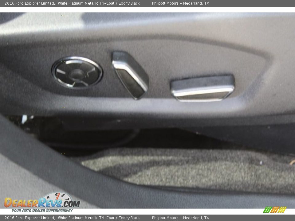 2016 Ford Explorer Limited White Platinum Metallic Tri-Coat / Ebony Black Photo #31