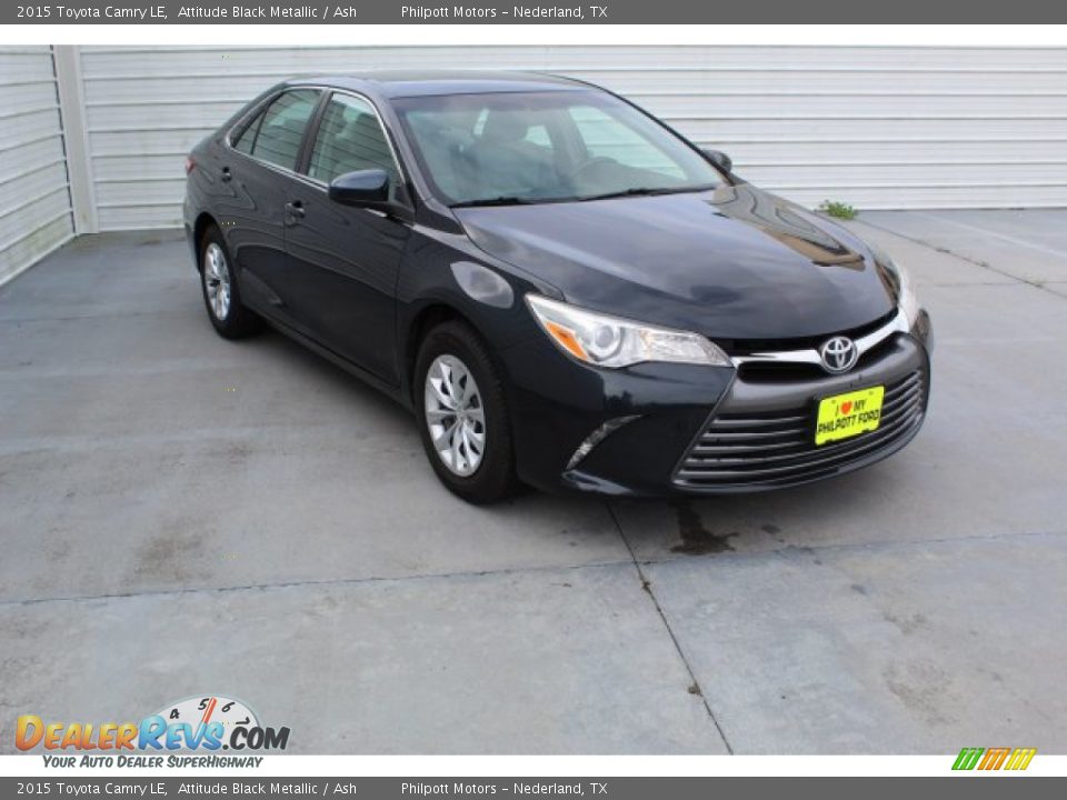 2015 Toyota Camry LE Attitude Black Metallic / Ash Photo #2