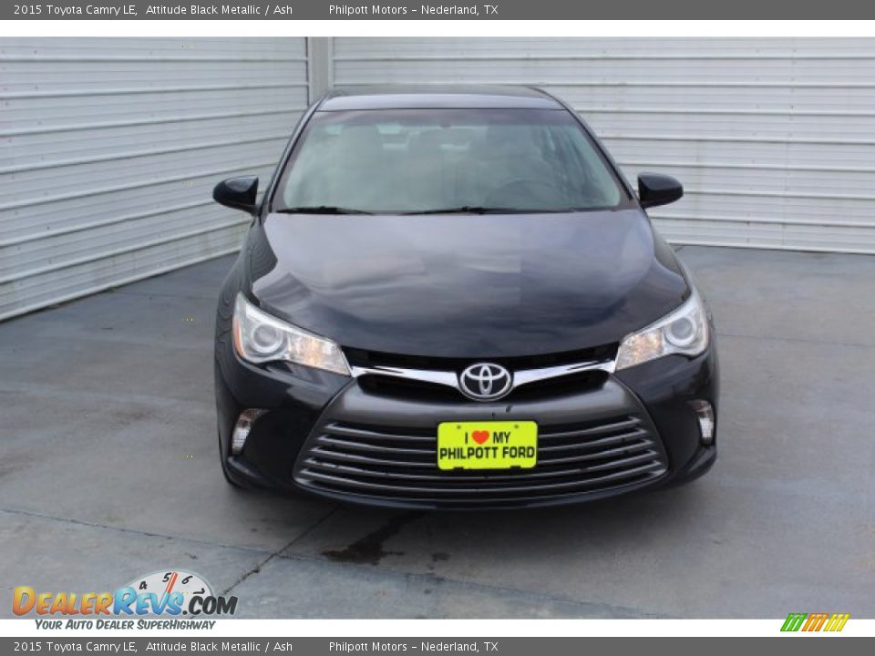 2015 Toyota Camry LE Attitude Black Metallic / Ash Photo #3