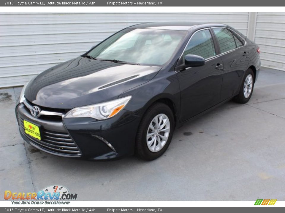 2015 Toyota Camry LE Attitude Black Metallic / Ash Photo #4