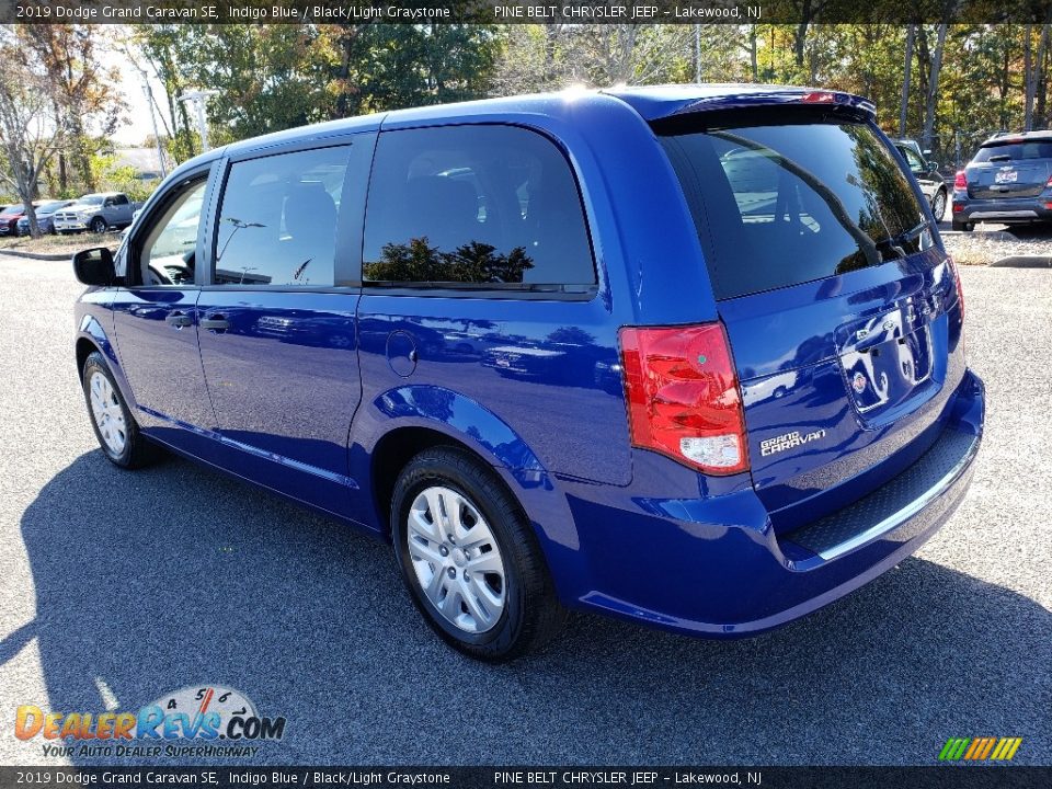 2019 Dodge Grand Caravan SE Indigo Blue / Black/Light Graystone Photo #4
