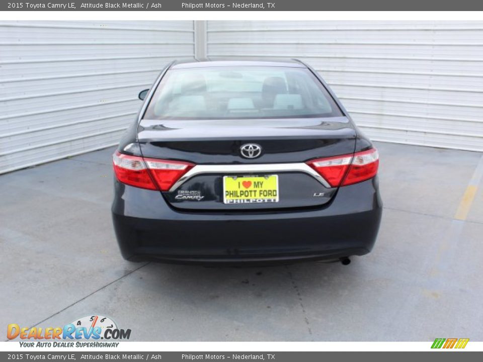 2015 Toyota Camry LE Attitude Black Metallic / Ash Photo #8