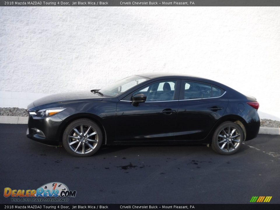 2018 Mazda MAZDA3 Touring 4 Door Jet Black Mica / Black Photo #2