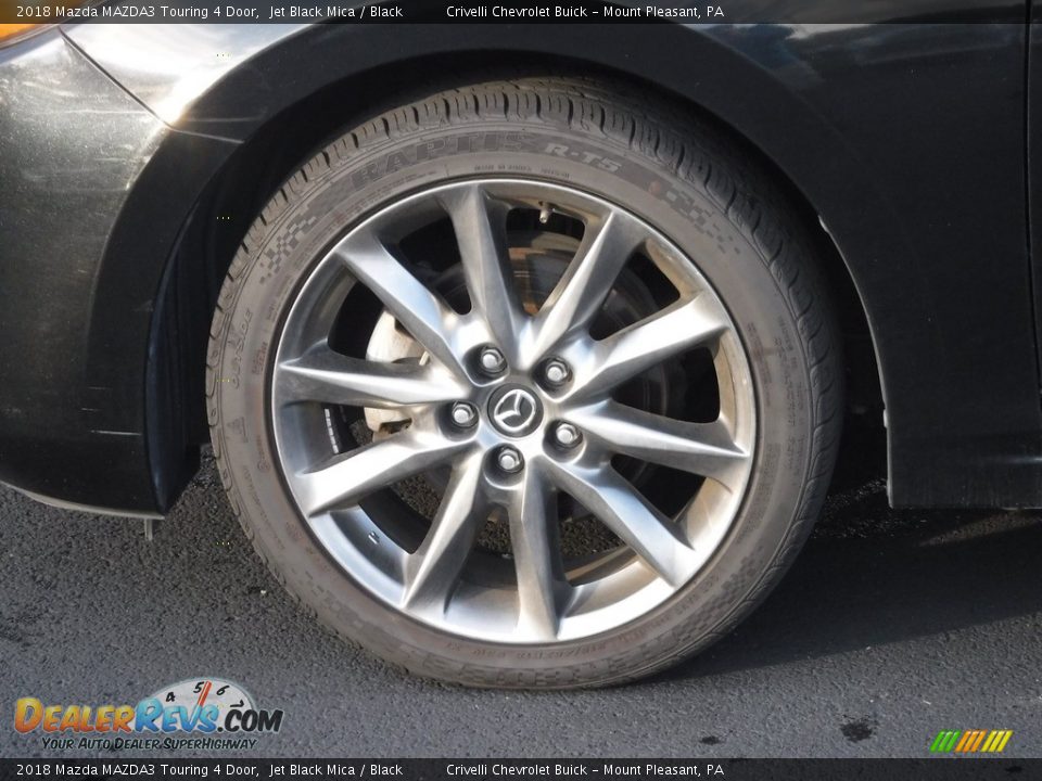 2018 Mazda MAZDA3 Touring 4 Door Jet Black Mica / Black Photo #3