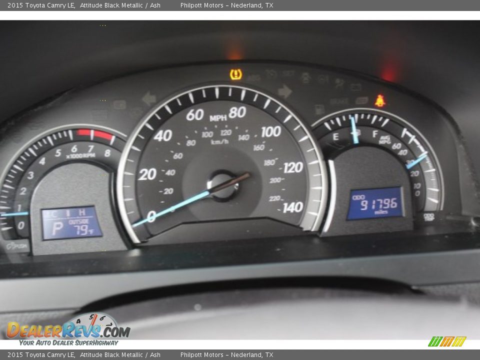 2015 Toyota Camry LE Attitude Black Metallic / Ash Photo #15