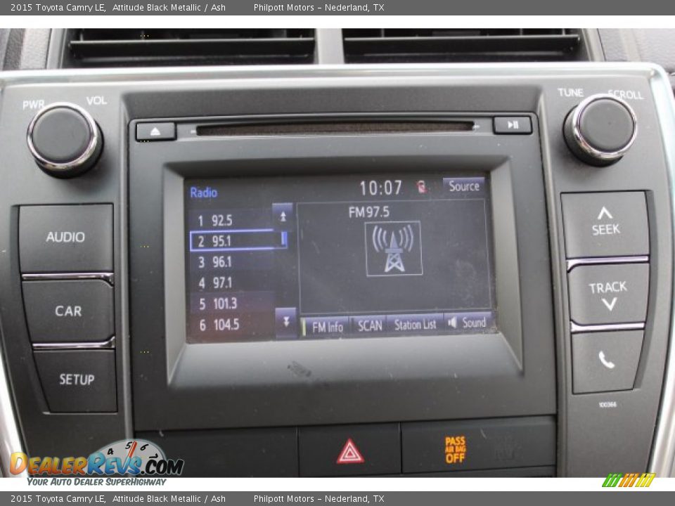 2015 Toyota Camry LE Attitude Black Metallic / Ash Photo #17