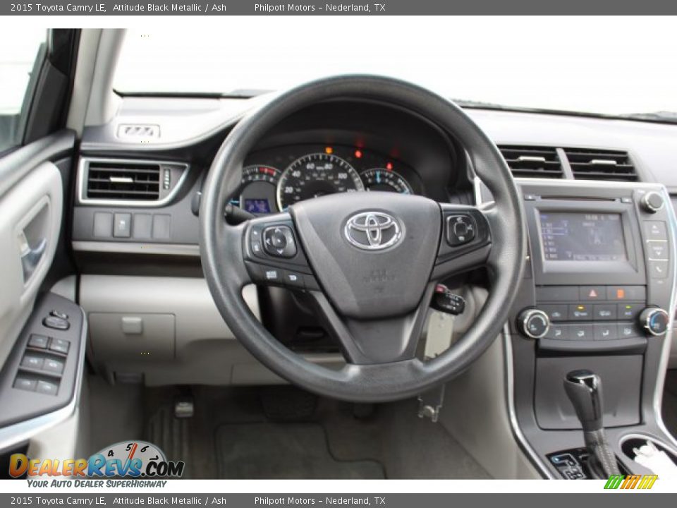 2015 Toyota Camry LE Attitude Black Metallic / Ash Photo #23