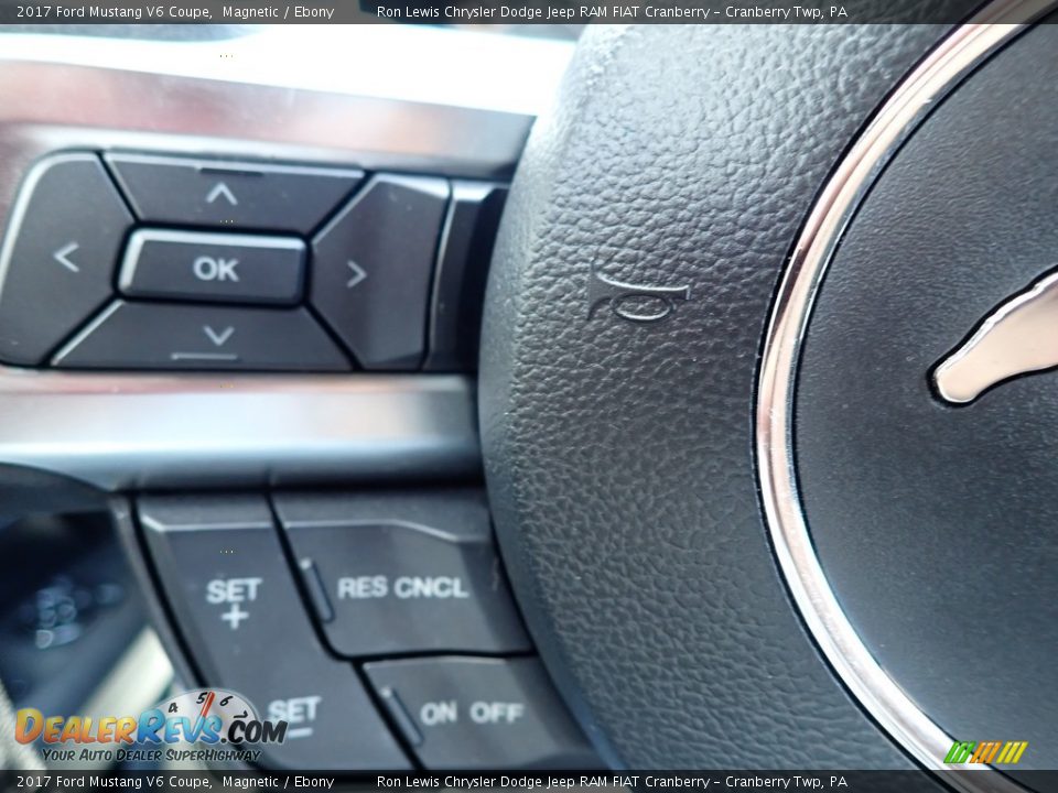 2017 Ford Mustang V6 Coupe Magnetic / Ebony Photo #20