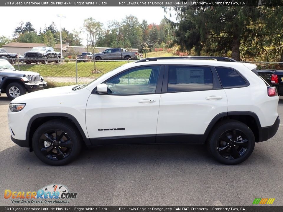 2019 Jeep Cherokee Latitude Plus 4x4 Bright White / Black Photo #2
