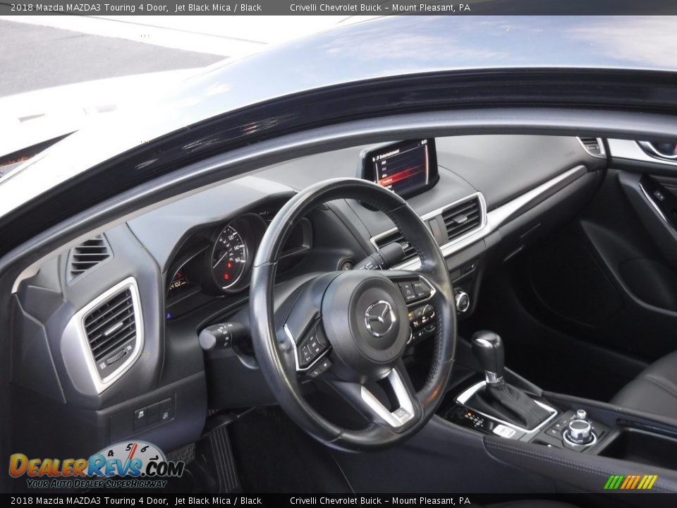 2018 Mazda MAZDA3 Touring 4 Door Jet Black Mica / Black Photo #10
