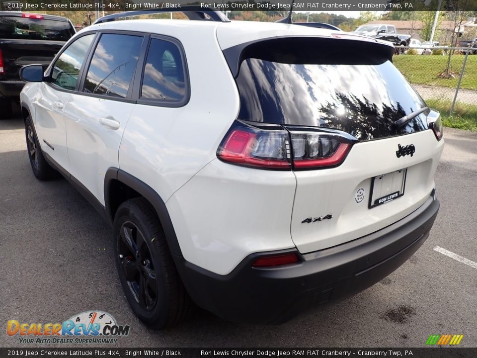 2019 Jeep Cherokee Latitude Plus 4x4 Bright White / Black Photo #3