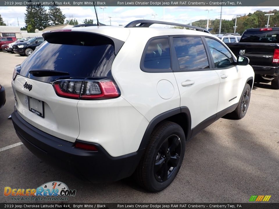 2019 Jeep Cherokee Latitude Plus 4x4 Bright White / Black Photo #5