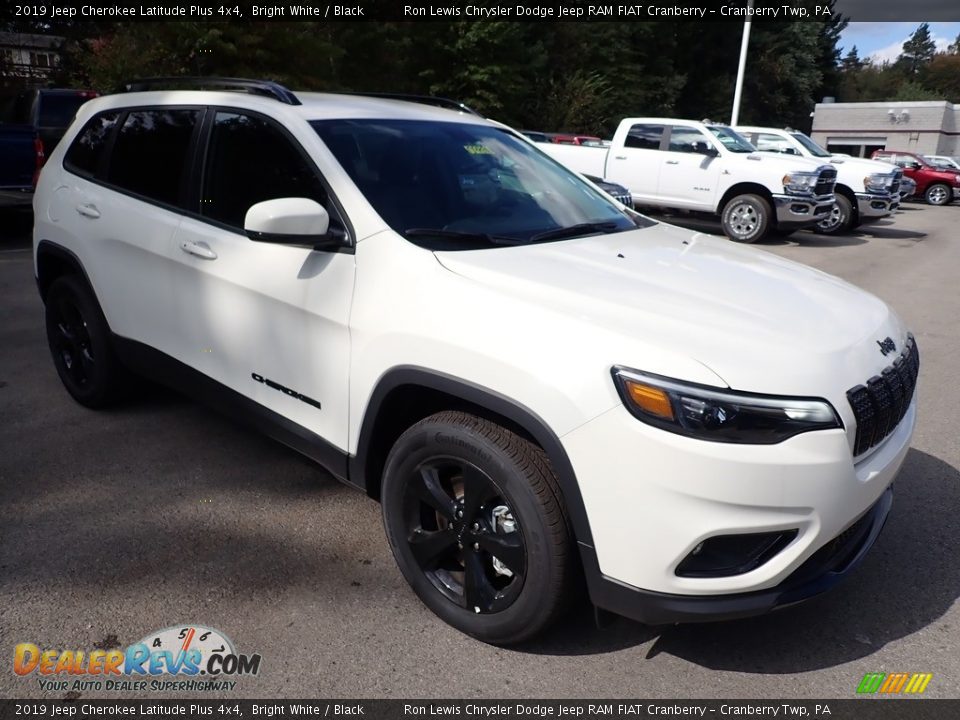 2019 Jeep Cherokee Latitude Plus 4x4 Bright White / Black Photo #7