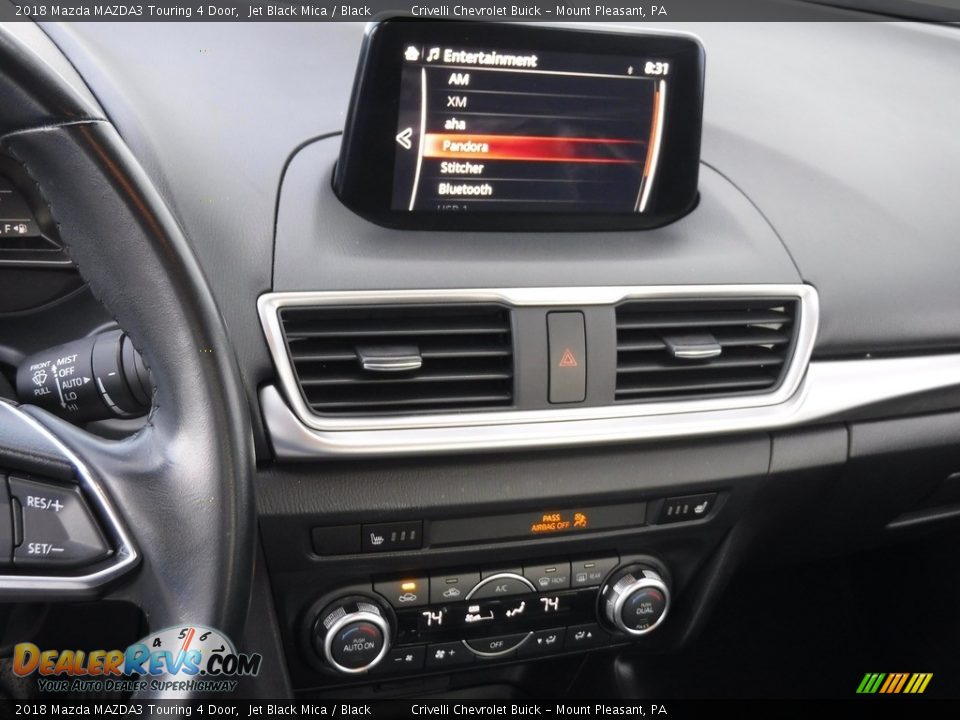 2018 Mazda MAZDA3 Touring 4 Door Jet Black Mica / Black Photo #15