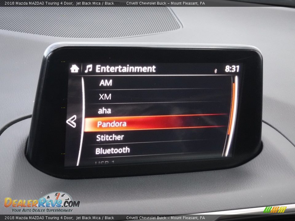 2018 Mazda MAZDA3 Touring 4 Door Jet Black Mica / Black Photo #16