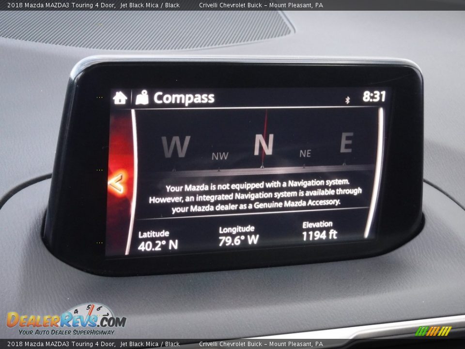 2018 Mazda MAZDA3 Touring 4 Door Jet Black Mica / Black Photo #17