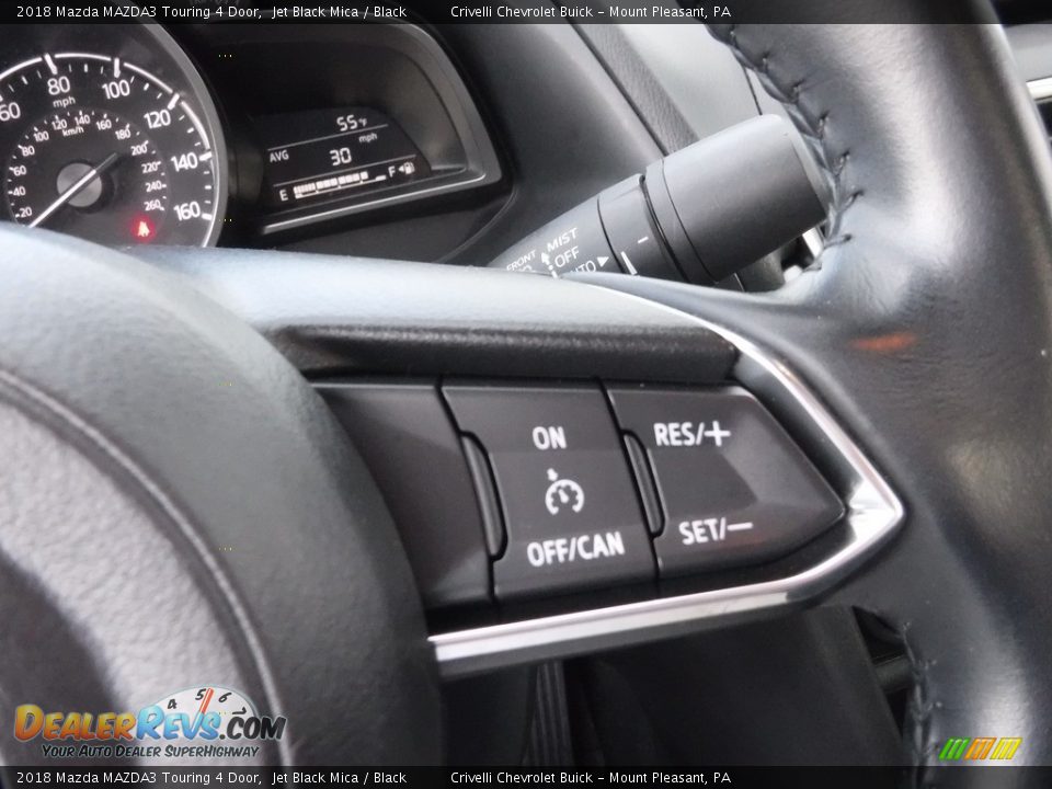 2018 Mazda MAZDA3 Touring 4 Door Jet Black Mica / Black Photo #24