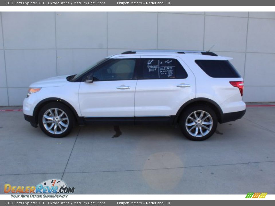 2013 Ford Explorer XLT Oxford White / Medium Light Stone Photo #9