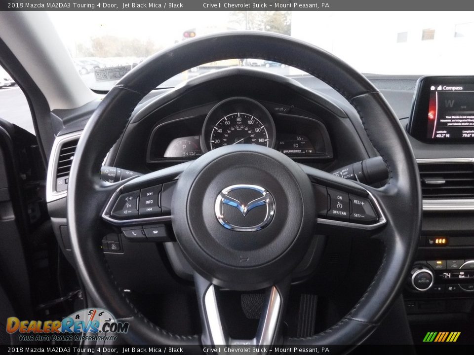 2018 Mazda MAZDA3 Touring 4 Door Jet Black Mica / Black Photo #25