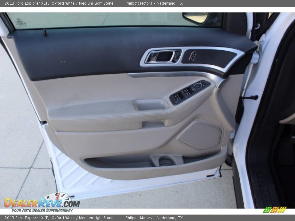 2013 Ford Explorer XLT Oxford White / Medium Light Stone Photo #13
