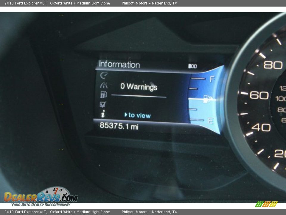2013 Ford Explorer XLT Oxford White / Medium Light Stone Photo #19