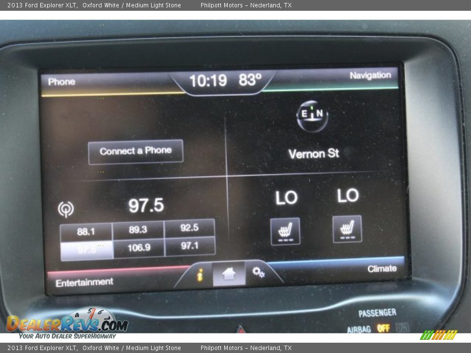 2013 Ford Explorer XLT Oxford White / Medium Light Stone Photo #20