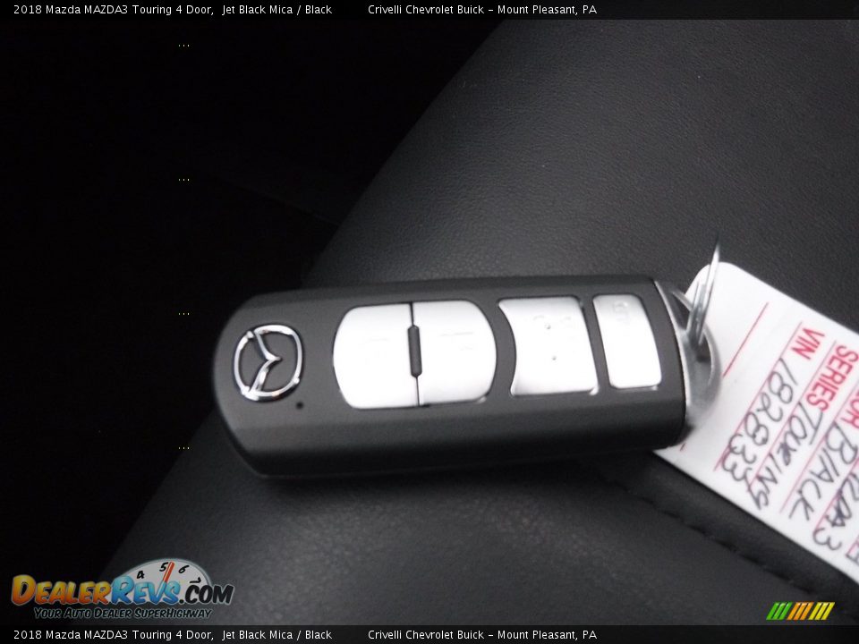 2018 Mazda MAZDA3 Touring 4 Door Jet Black Mica / Black Photo #30