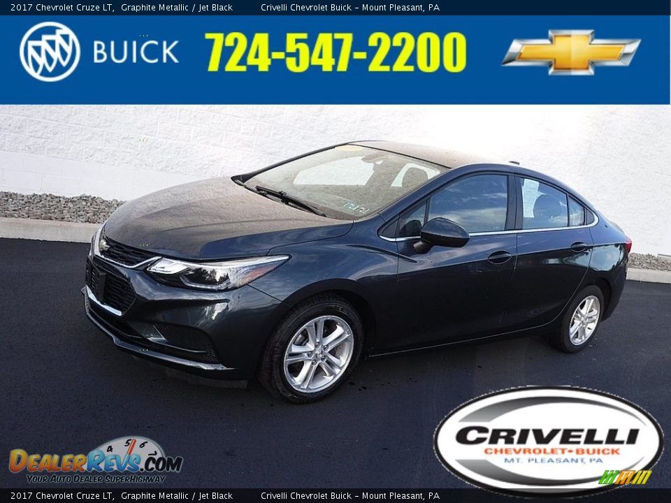 2017 Chevrolet Cruze LT Graphite Metallic / Jet Black Photo #1