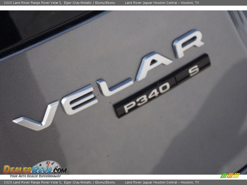 2020 Land Rover Range Rover Velar S Eiger Gray Metallic / Ebony/Ebony Photo #8