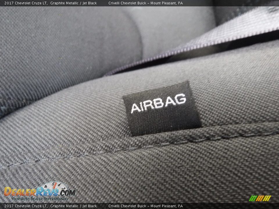 2017 Chevrolet Cruze LT Graphite Metallic / Jet Black Photo #14