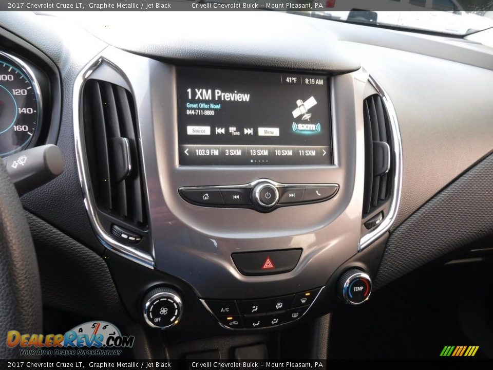 2017 Chevrolet Cruze LT Graphite Metallic / Jet Black Photo #19