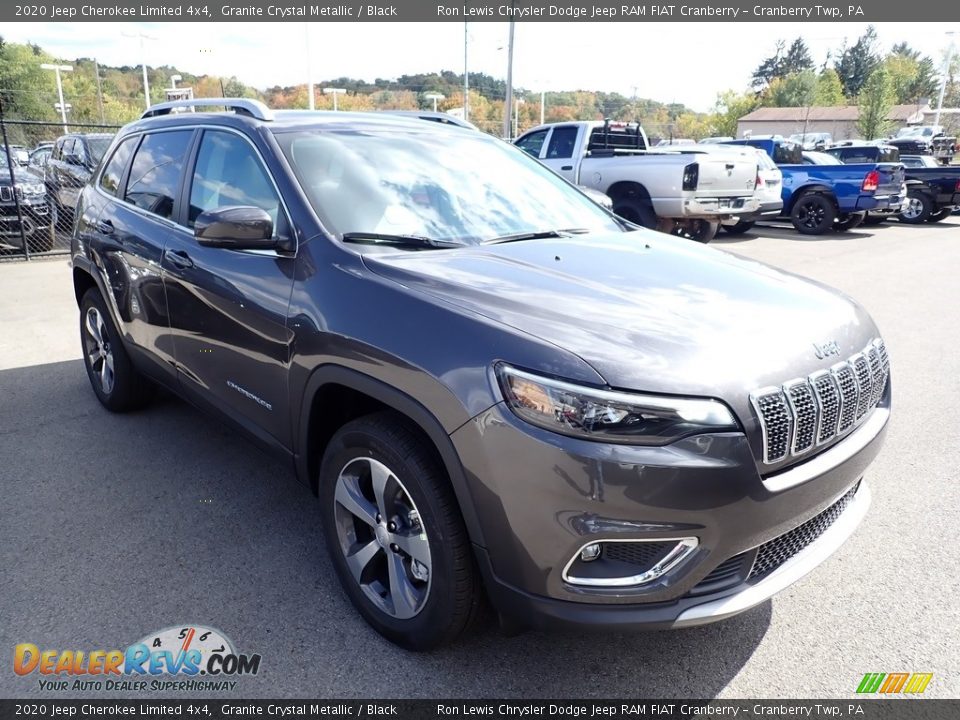 2020 Jeep Cherokee Limited 4x4 Granite Crystal Metallic / Black Photo #7