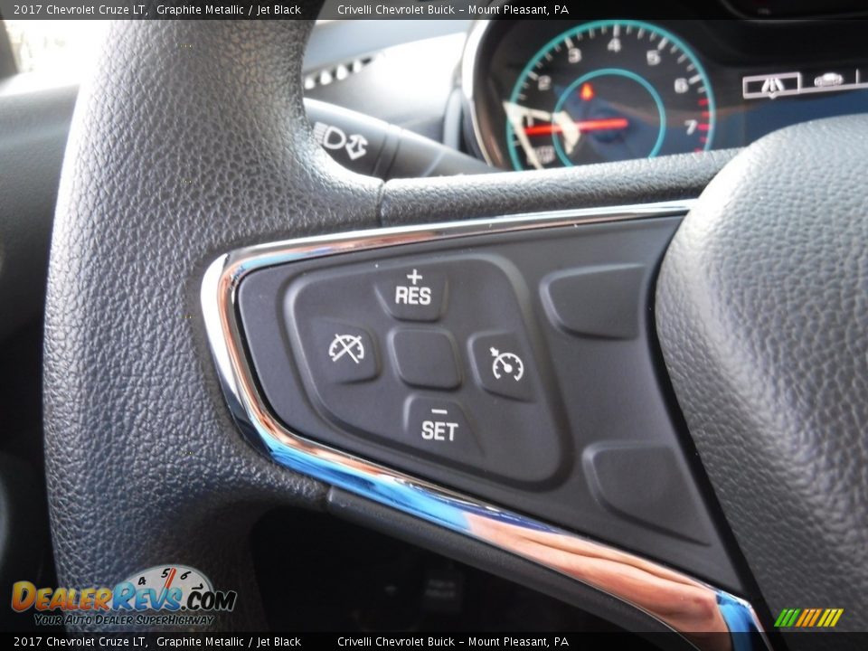 2017 Chevrolet Cruze LT Graphite Metallic / Jet Black Photo #23
