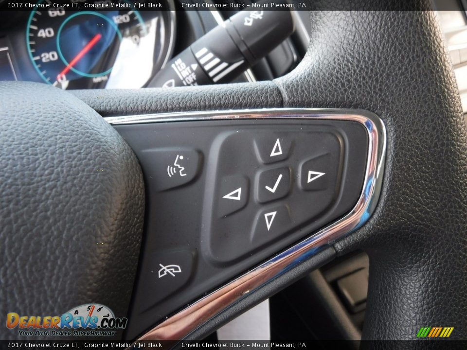2017 Chevrolet Cruze LT Graphite Metallic / Jet Black Photo #24