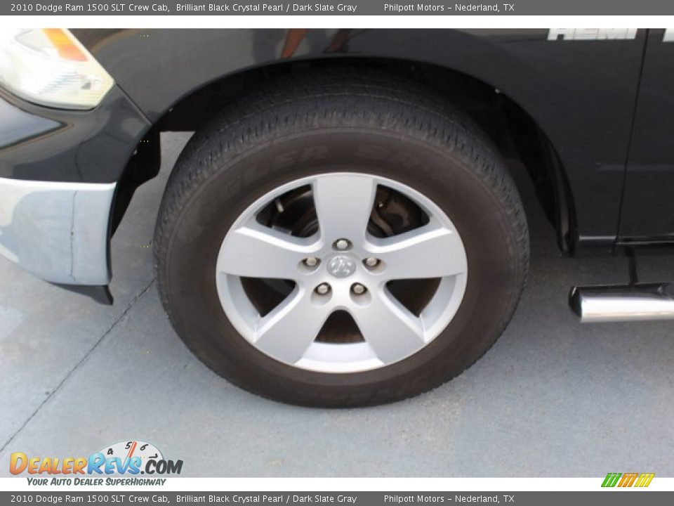 2010 Dodge Ram 1500 SLT Crew Cab Brilliant Black Crystal Pearl / Dark Slate Gray Photo #5