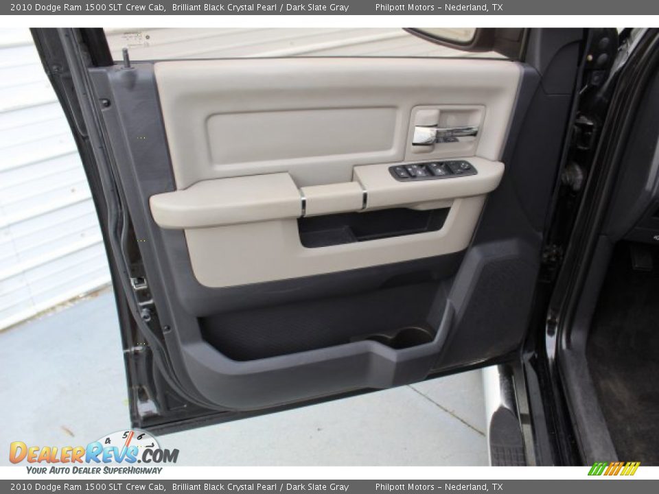 2010 Dodge Ram 1500 SLT Crew Cab Brilliant Black Crystal Pearl / Dark Slate Gray Photo #10