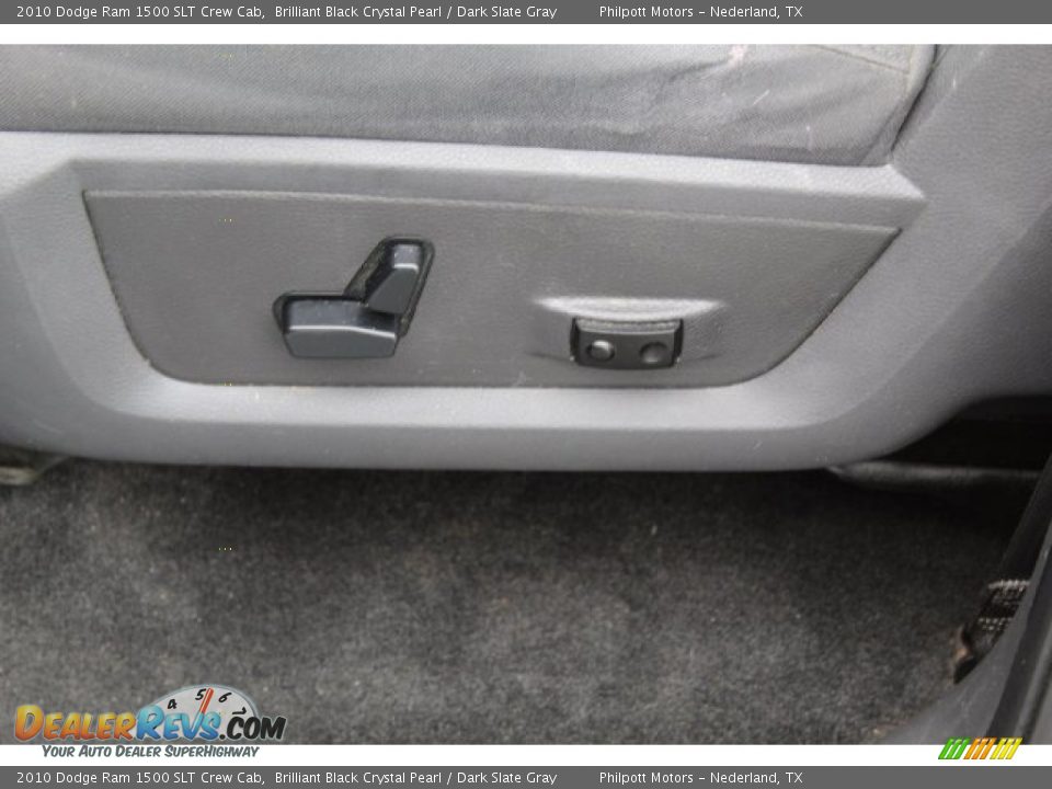 2010 Dodge Ram 1500 SLT Crew Cab Brilliant Black Crystal Pearl / Dark Slate Gray Photo #12