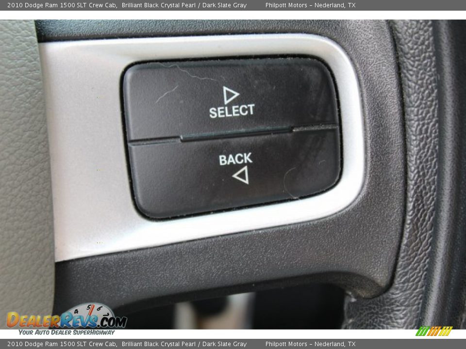 2010 Dodge Ram 1500 SLT Crew Cab Brilliant Black Crystal Pearl / Dark Slate Gray Photo #14
