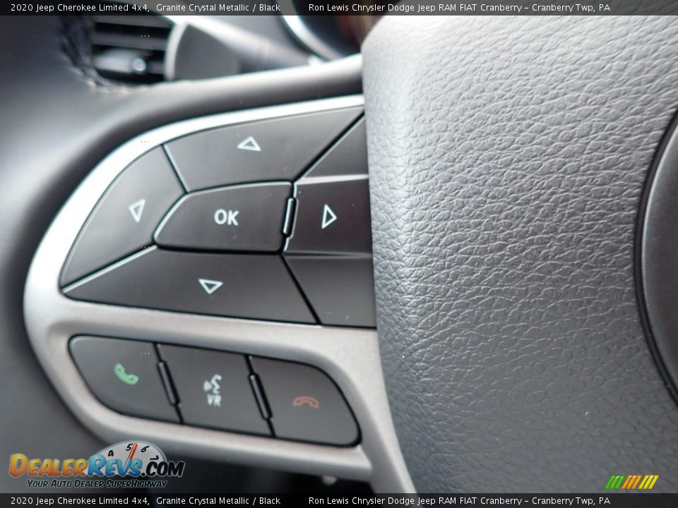 2020 Jeep Cherokee Limited 4x4 Granite Crystal Metallic / Black Photo #17