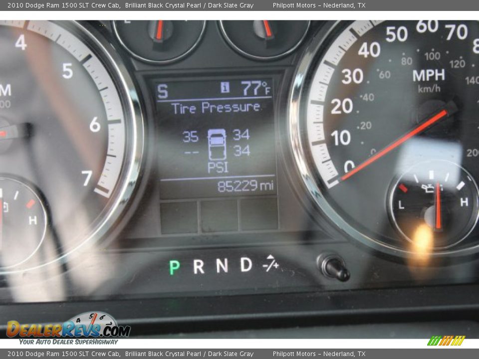 2010 Dodge Ram 1500 SLT Crew Cab Brilliant Black Crystal Pearl / Dark Slate Gray Photo #16