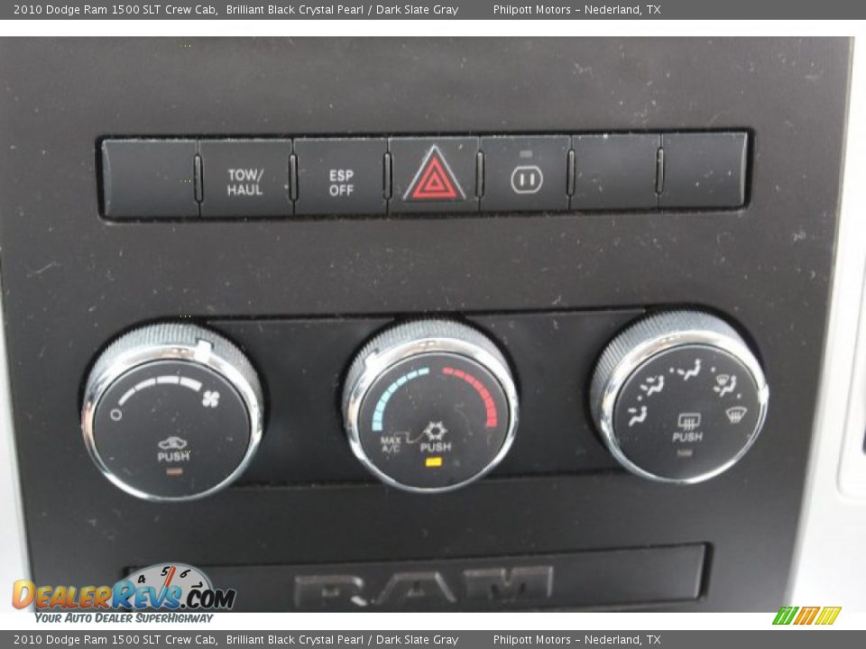 2010 Dodge Ram 1500 SLT Crew Cab Brilliant Black Crystal Pearl / Dark Slate Gray Photo #18