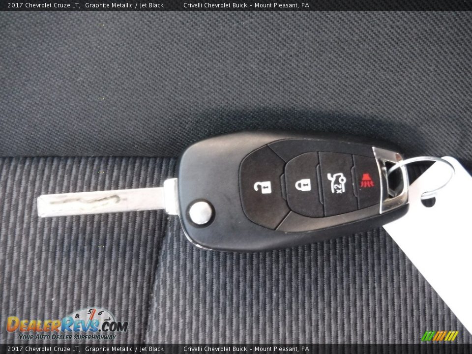 2017 Chevrolet Cruze LT Graphite Metallic / Jet Black Photo #31
