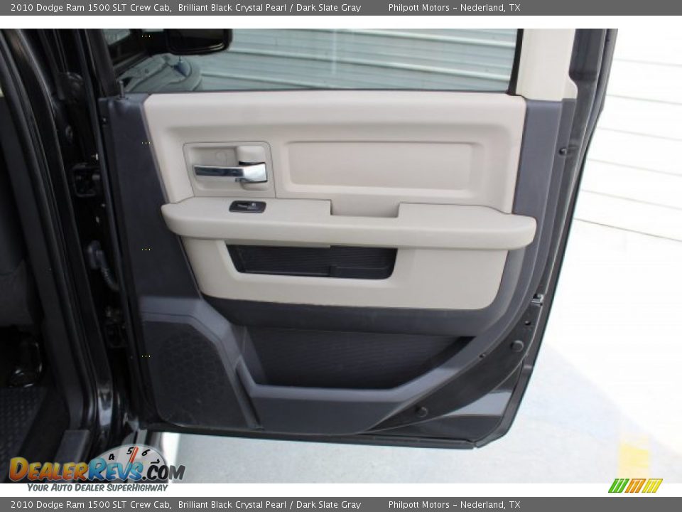 2010 Dodge Ram 1500 SLT Crew Cab Brilliant Black Crystal Pearl / Dark Slate Gray Photo #23