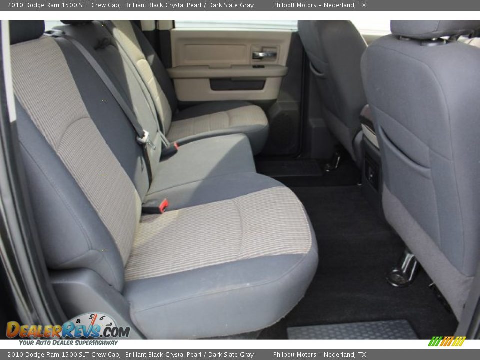 2010 Dodge Ram 1500 SLT Crew Cab Brilliant Black Crystal Pearl / Dark Slate Gray Photo #24