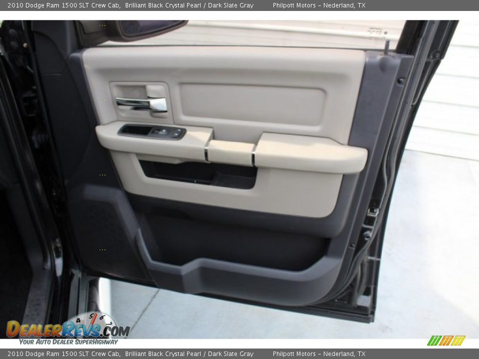 2010 Dodge Ram 1500 SLT Crew Cab Brilliant Black Crystal Pearl / Dark Slate Gray Photo #25