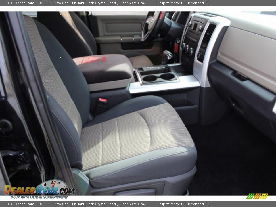 2010 Dodge Ram 1500 SLT Crew Cab Brilliant Black Crystal Pearl / Dark Slate Gray Photo #26