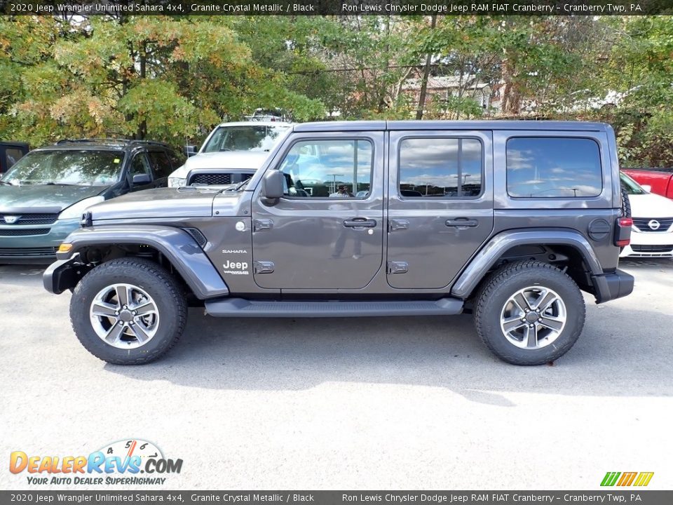 2020 Jeep Wrangler Unlimited Sahara 4x4 Granite Crystal Metallic / Black Photo #2