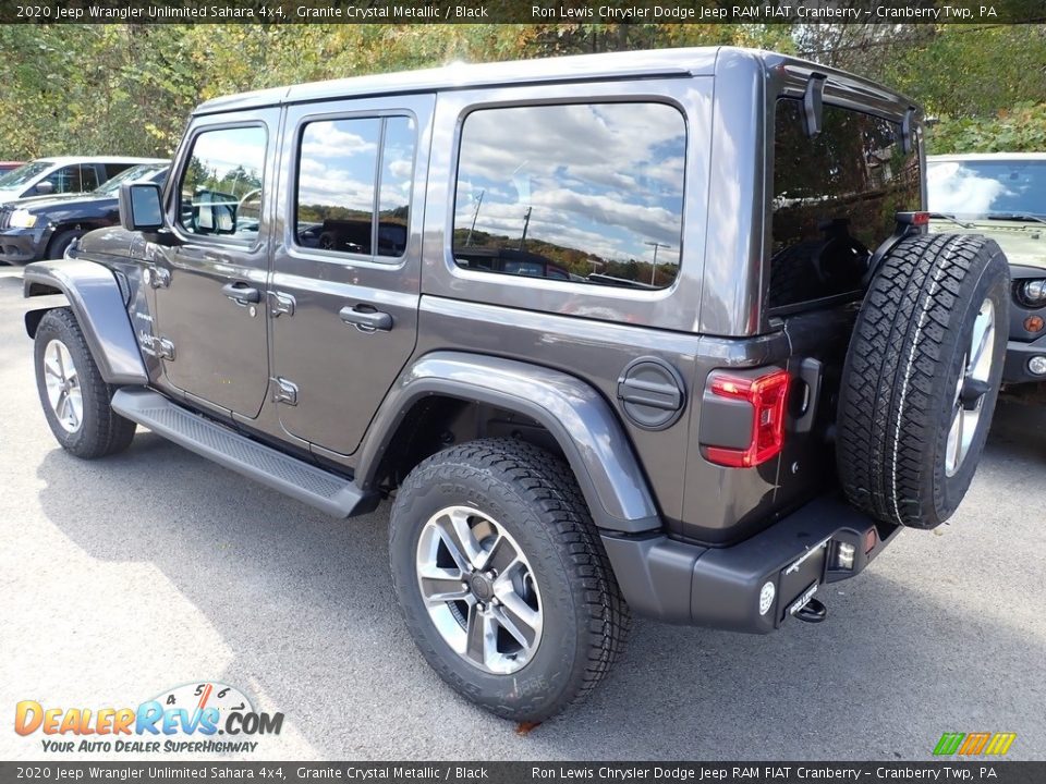 2020 Jeep Wrangler Unlimited Sahara 4x4 Granite Crystal Metallic / Black Photo #3